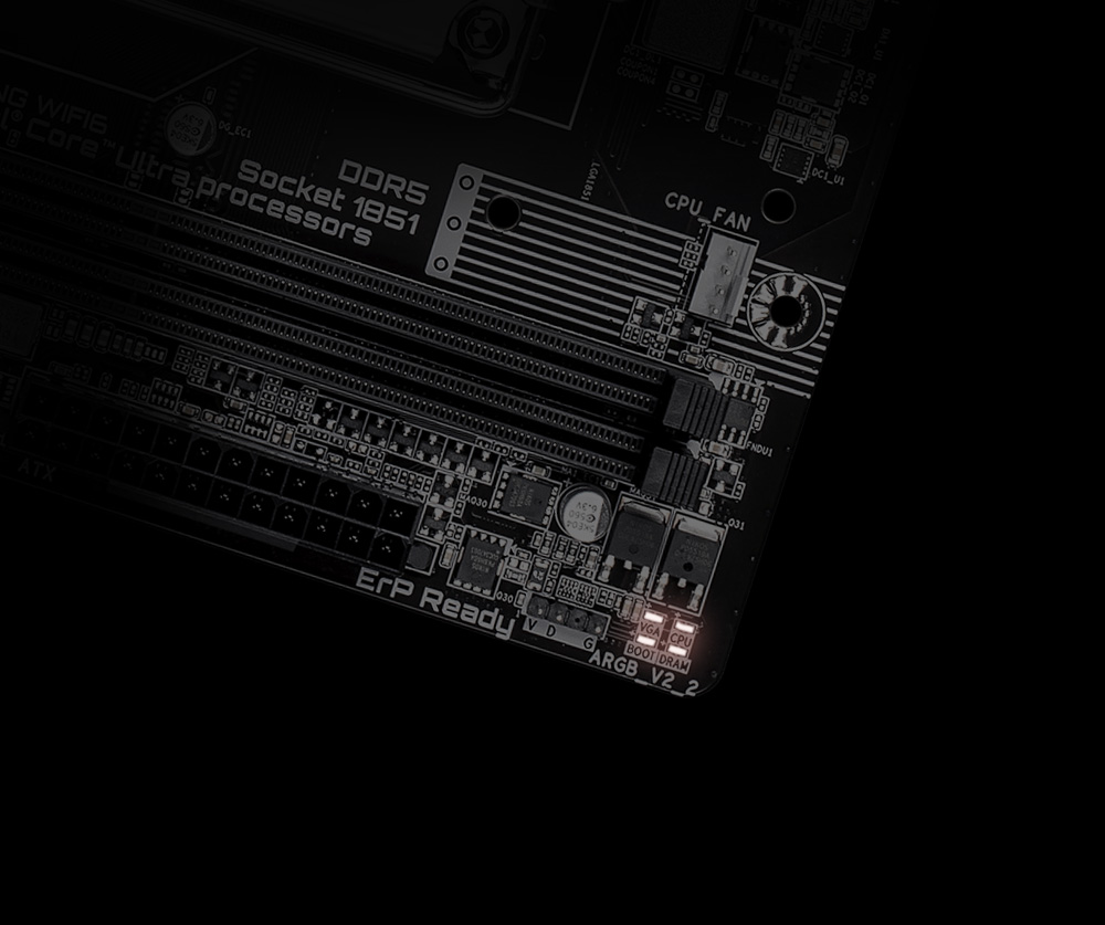 GIGABYTE H810M GAMING WIFI6 Intel Core Ultra (Series 2) LGA 1851 Motherboard